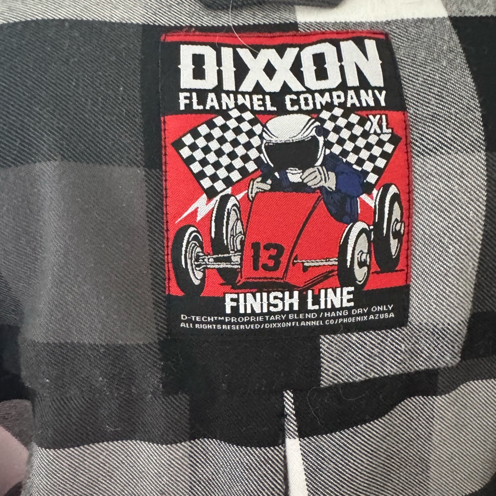 DIXXON “Finish Line” Black and Gray shirt - XL